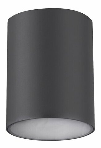 Venkovní stropní svítidlo Zombor (opálové sklo + antracit)