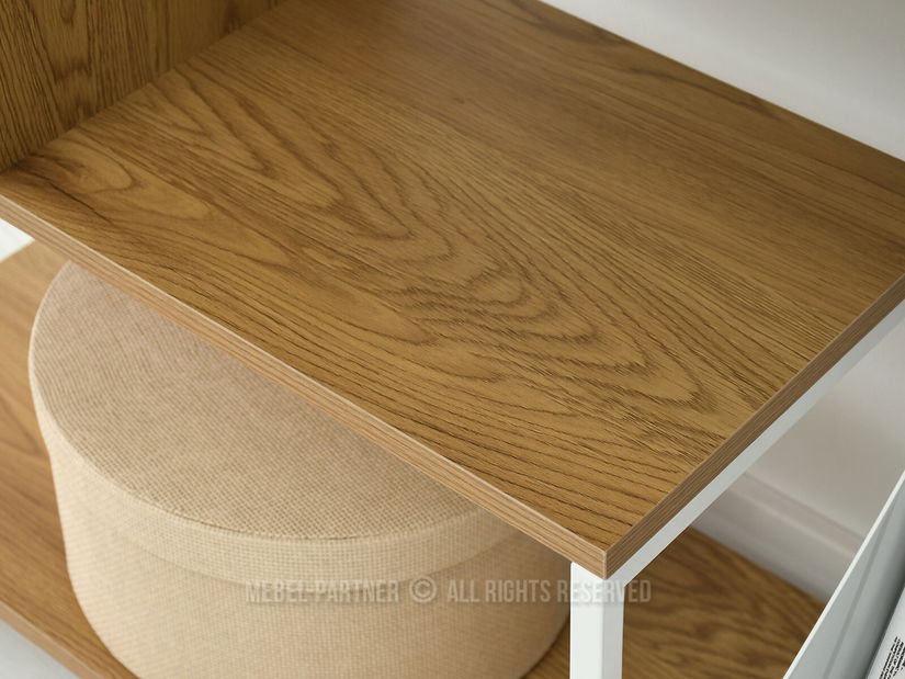 Regál Harp B (dub + bílá)