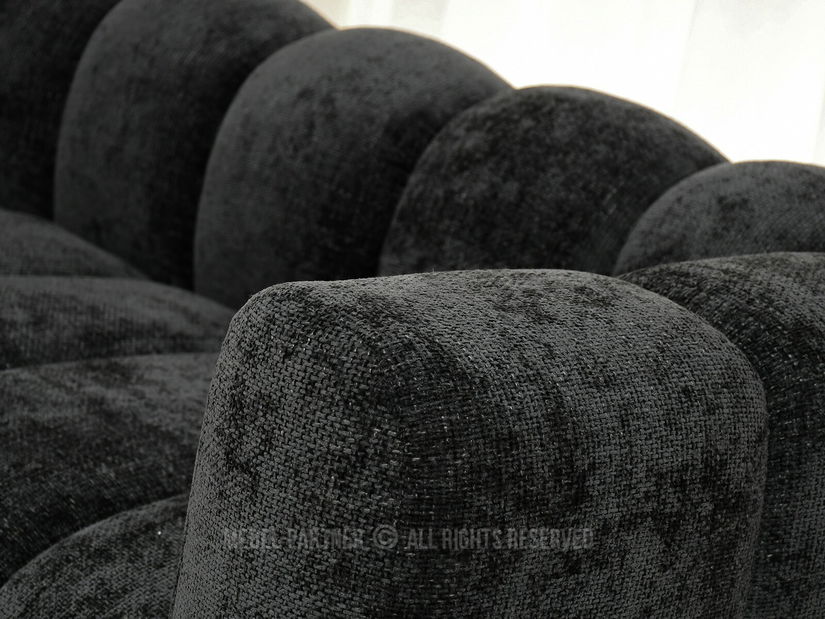 Rohová sedačka Octavos (černá)