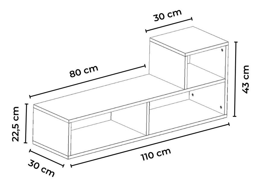  TV stolek/skříňka Burcak (bílá)
