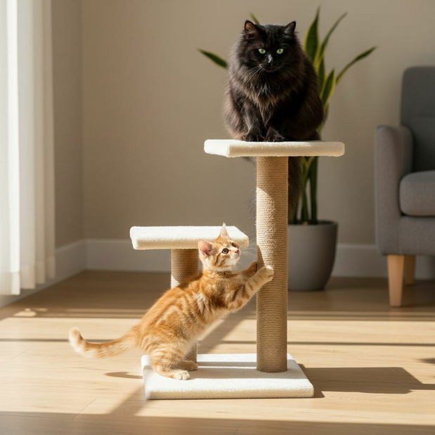 Škrábadlo pro kočky Lussi (Bílá)