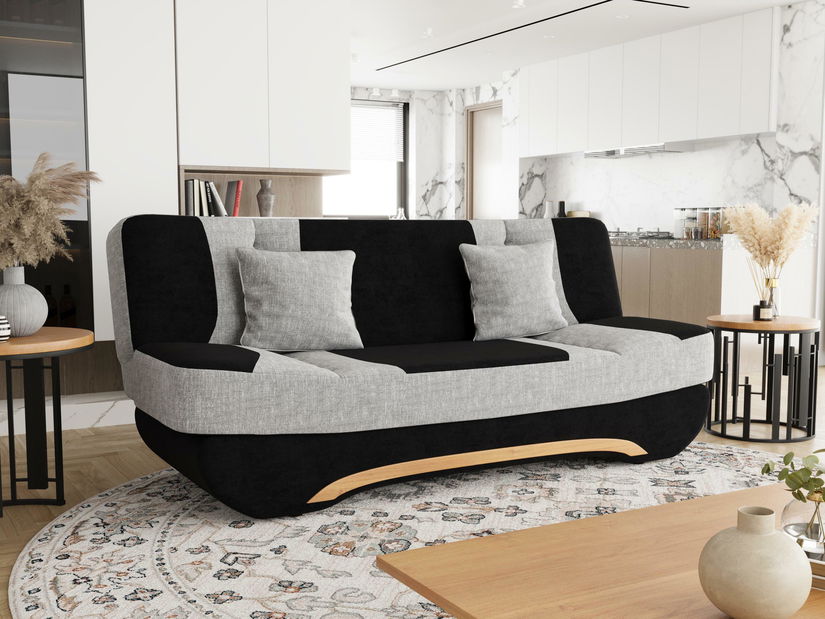 Pohovka Boalla (černá + modrá)