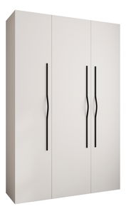 Šatní skříň 160 cm Carmela 50-2 (bílá + černá)