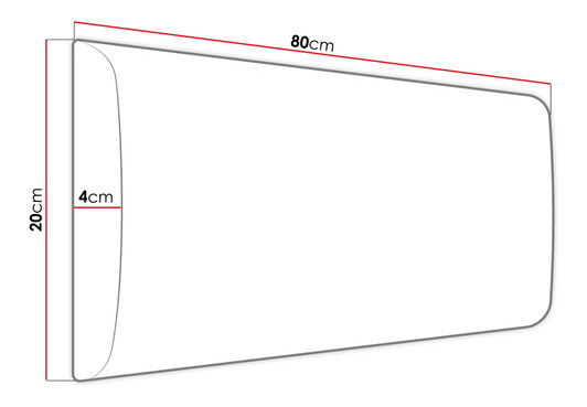 Čalouněný nástěnný panel Pazara 80x20 (manila 11) *bazar