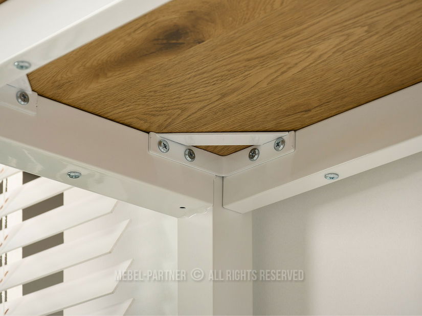 Jídelní set Remma (dub + bílá) (pre 2 osoby)