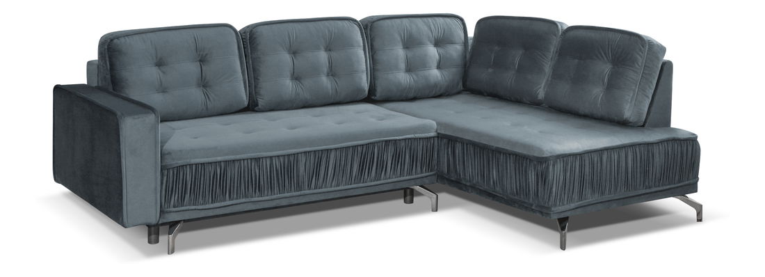 Rohová sedací souprava Variana (šedá) (P)