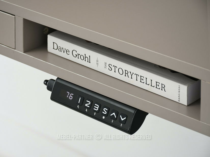 PC stolek Osto 120 (béžová + černá)