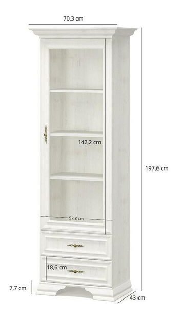 Vitrína Incantatos 2 (borovice andersen)