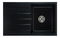 Kuchyňský dřez Ruxom (černá) (bez otvoru pro baterii) (L)