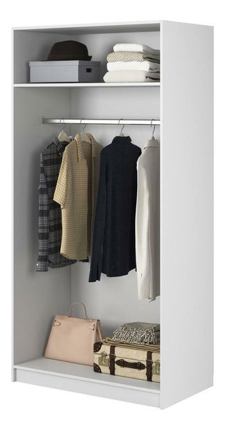 Šatní skříň Moonie XIII (bílá)