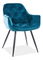 Jídelní židle Champlain (tyrkysová + černá)