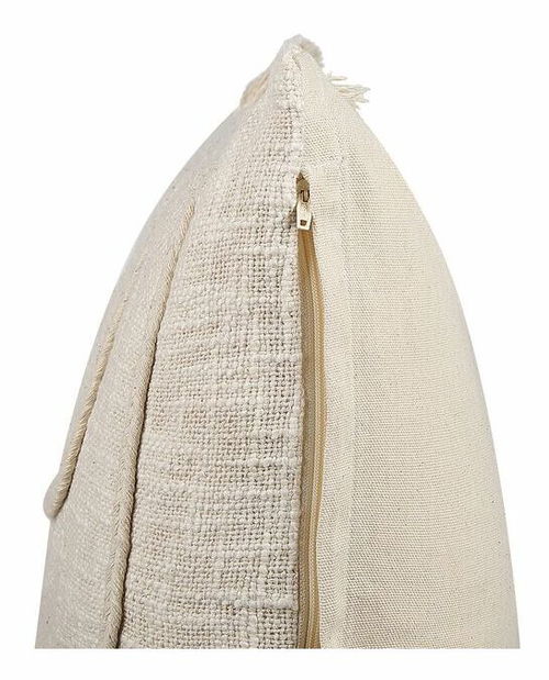 Sada 2 ozdobných polštářů 45 x 45 cm Pleo (béžová)