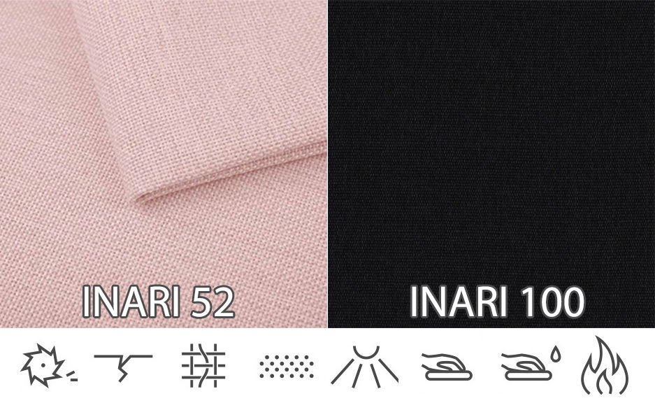 Rohová sedací souprava Fidelia (světle růžová) (L)