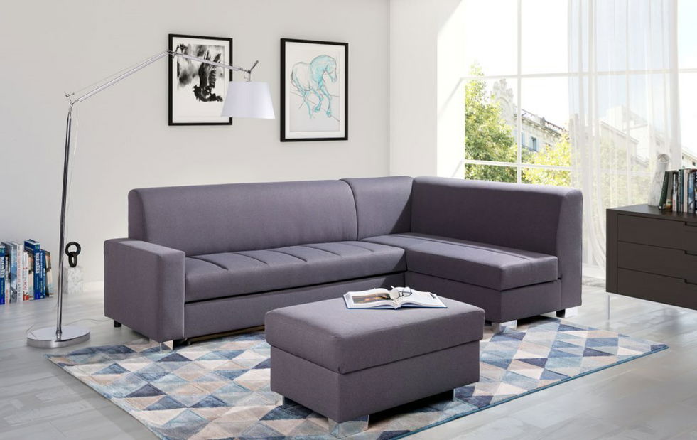 Rohová sedací souprava Mimi (fialová) (P)