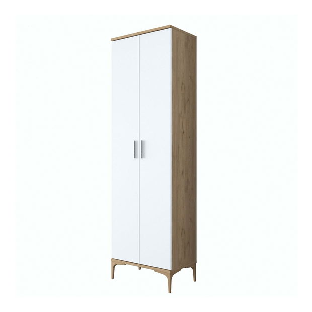 Šatní skříň Daboko 2 (ořech + bílá)