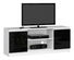 TV stolek Dariel (bílá + černý lesk)