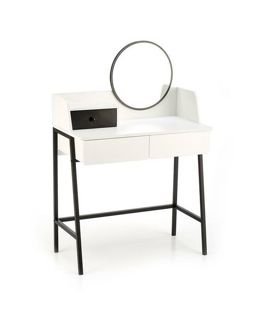 Toaletní stolek Ali (bílá + černá)