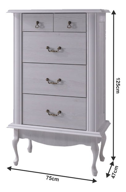 Komoda Valiara DA12 (bílá)