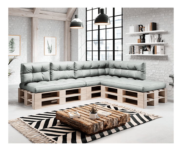 Polštář Amila 1 (světlešedá)