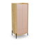 Šatníková skříň Mozelle 2D1 (hikor + růžová)