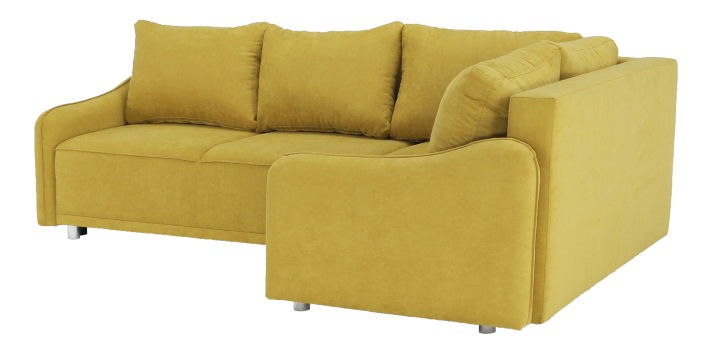 Rohová sedací souprava Lena (hořčicová) (P)