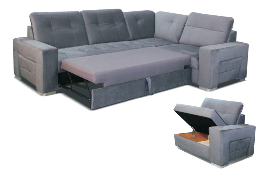 Rohová sedací souprava Sapporo 2F+A+1P (béžová) (P)