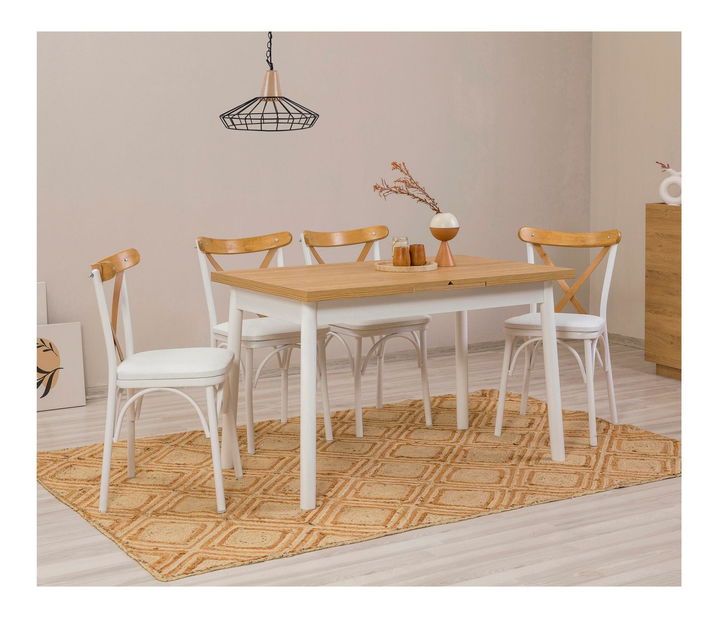 Jídelní set Duvasa 25 (bílá) (pro 4 osoby)