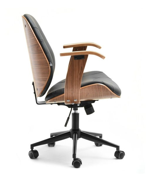 Židle Raynold (ořech tmavý + černá)