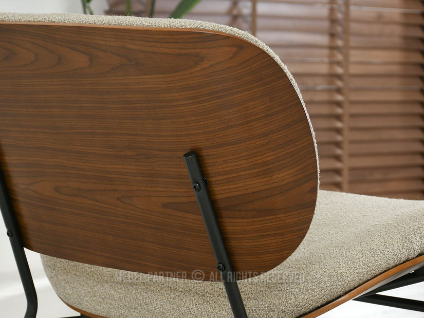 Křeslo Black (ořech + černá)