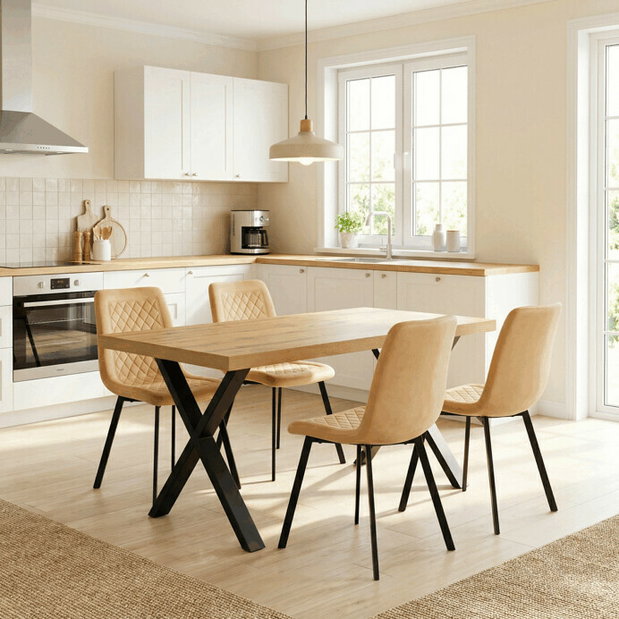 Jídelní židle Duncano (žlutá)