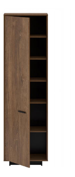 Policová skříň Diram V1 (dub bolzano + černá)