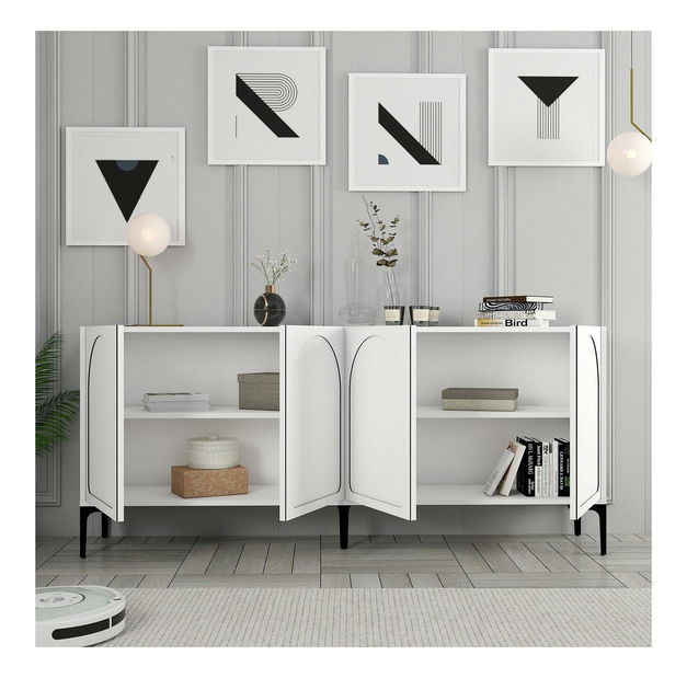 Skříňka Bipemu 2 (bílá + černá)