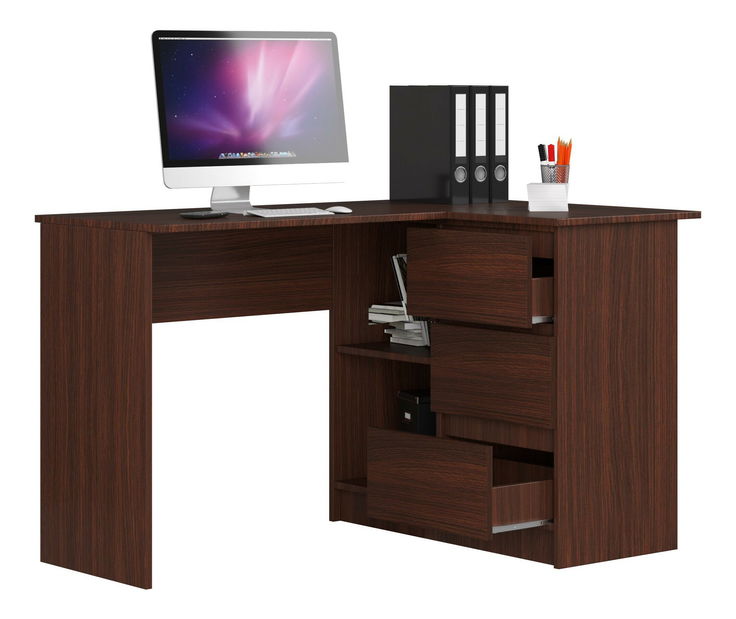 Rohový PC stolek Bodhi (wenge) (P)