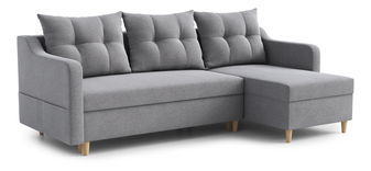 Rohová sedací souprava Lou (P) (šedá)