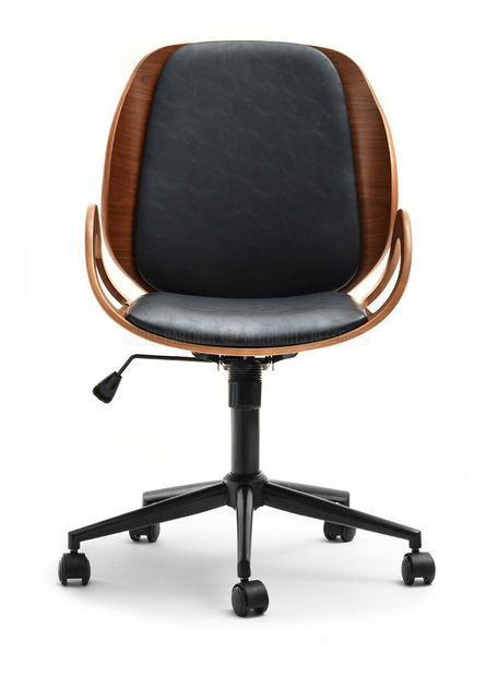 Křeslo Ginny (ořech tmavý + černá)