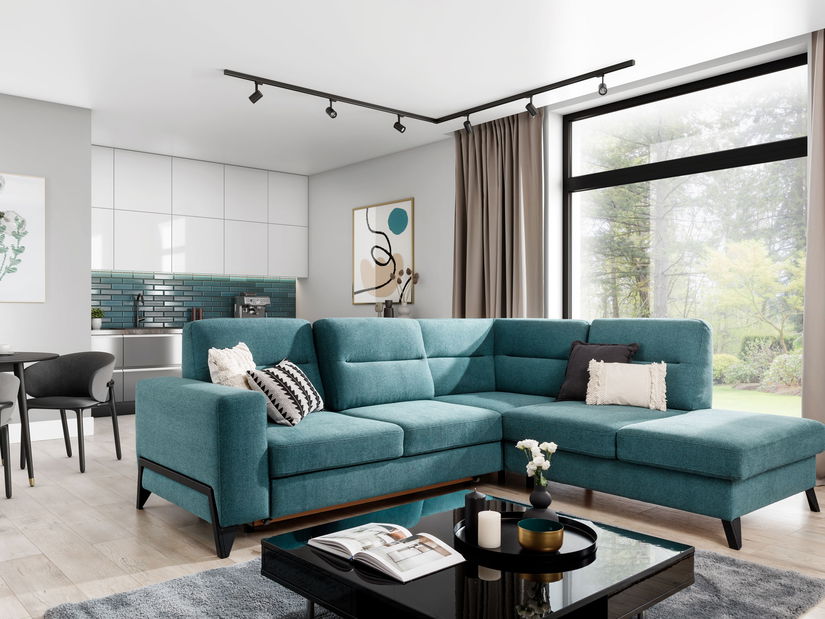 Rohová sedačka Clarice (světle šedá) (L)