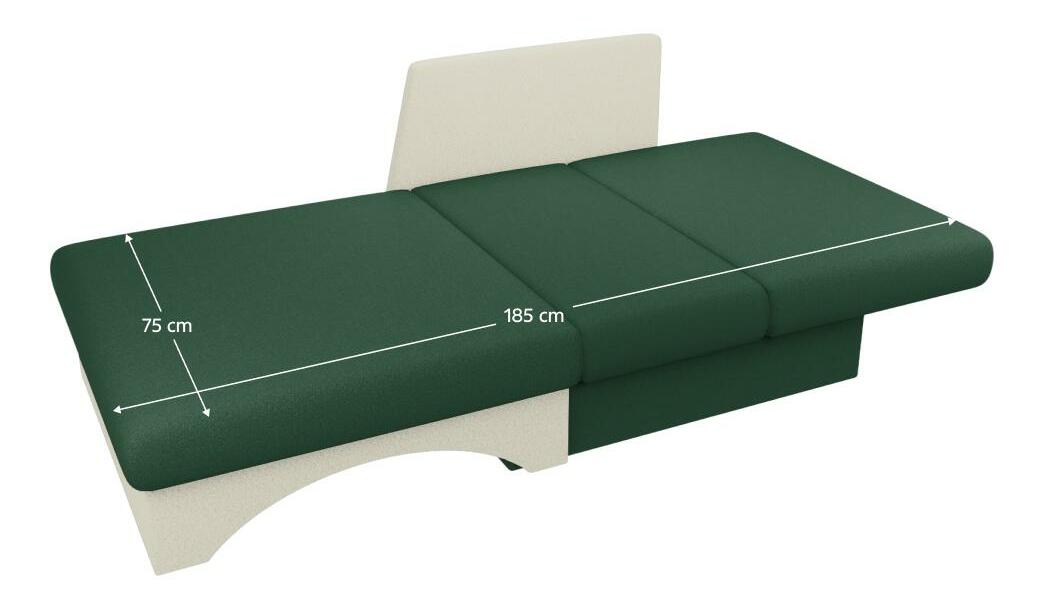 Křeslo Kubosik new (zelená + béžová) (P)