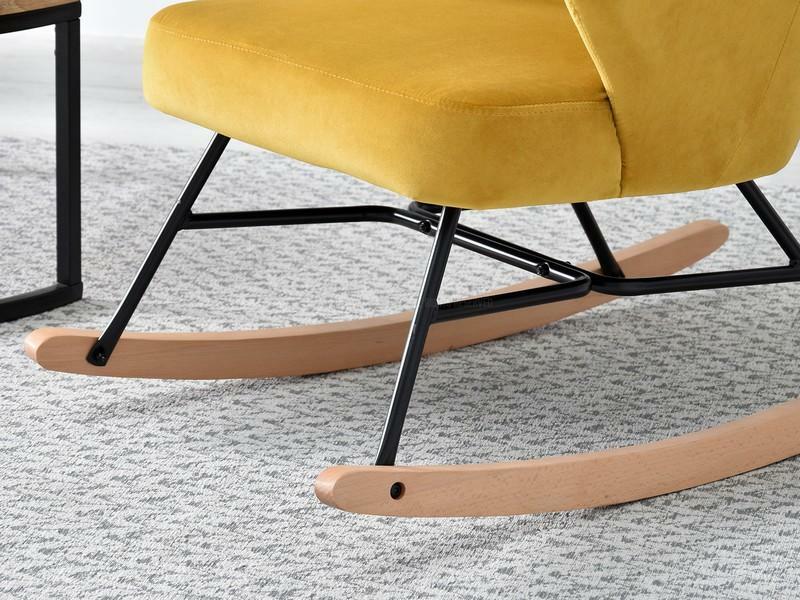 Křeslo Florida (hořčičná + buk bílý)