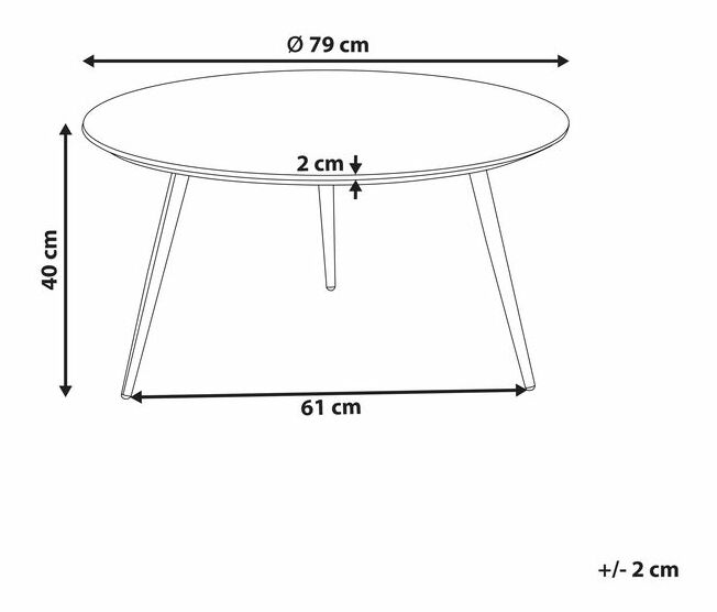 Konferenční stolek Elianna (bílá)