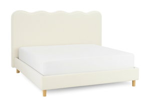 Manželská postel 160 cm Izimir 160 (krémová) (s roštem)
