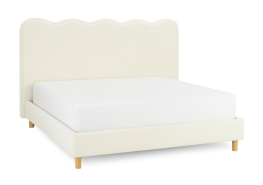 Manželská postel 160 cm Izimir 160 (krémová) (s roštem)
