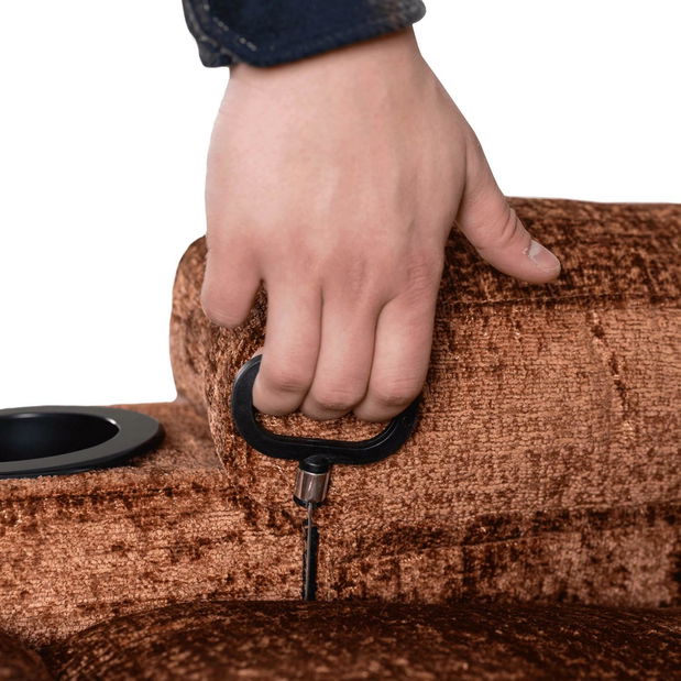 Masážní křeslo Banesto (hnědá)