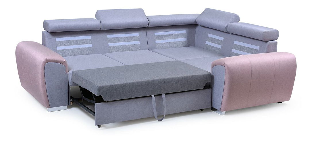 Rohová sedací souprava Wen (zelená + žlutá) (L)