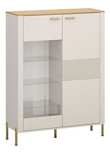 Vitrína Reiteradas 2 (kašmír + dub kamenný)