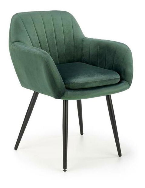 Jídelní židle Kiersten (tmavozelená)