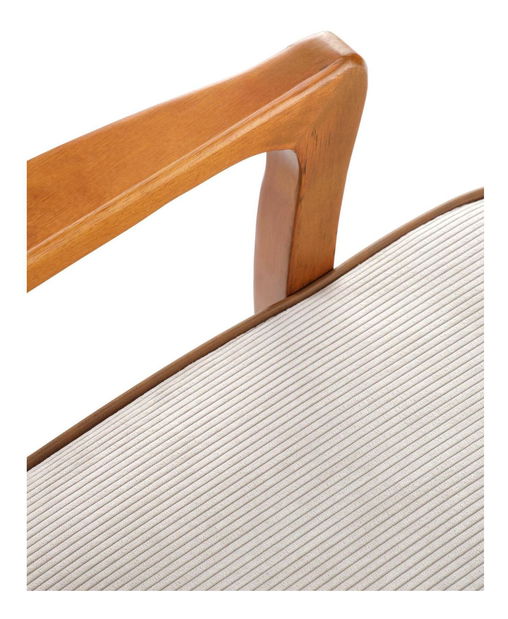 Relaxační křeslo Particia (světlobéžová + ořech světlý)