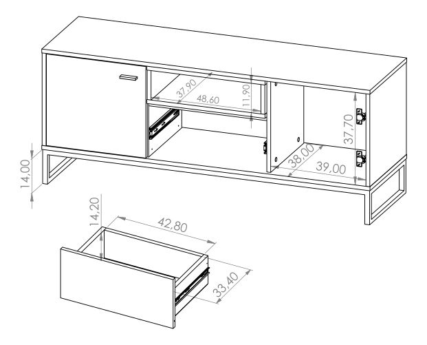 Tv stolek Oliver RTV (dub artisan + černá matná)