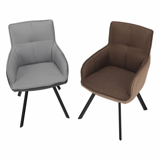 Křeslo Talisman (šedá + tmavě šedá + černá)