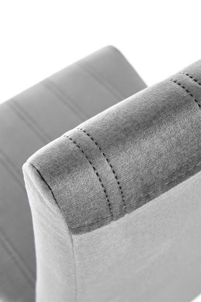 Jídelní židle Delph (šedá + dub medový)