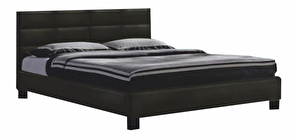 Manželská postel 160 cm Mivory černá (s roštem)